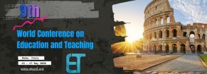 9th World Conference on Education and Teaching (ETCONF)
